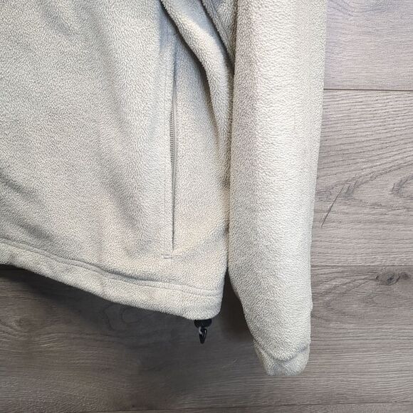 Columbia Khaki Fleece Full Zip Jacket Men's Size Large - Picture 5 of 9